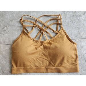 Zenana gold athletic bra, bralette
